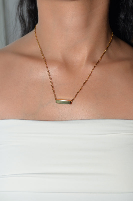Custom Mini Bar Necklace- Personalize Up to 4 Sides