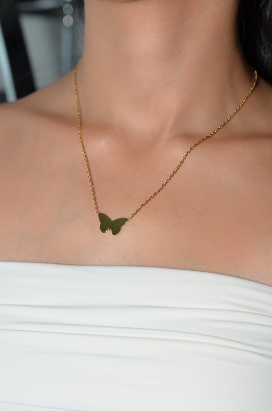 Custom Butterfly Necklace- Text