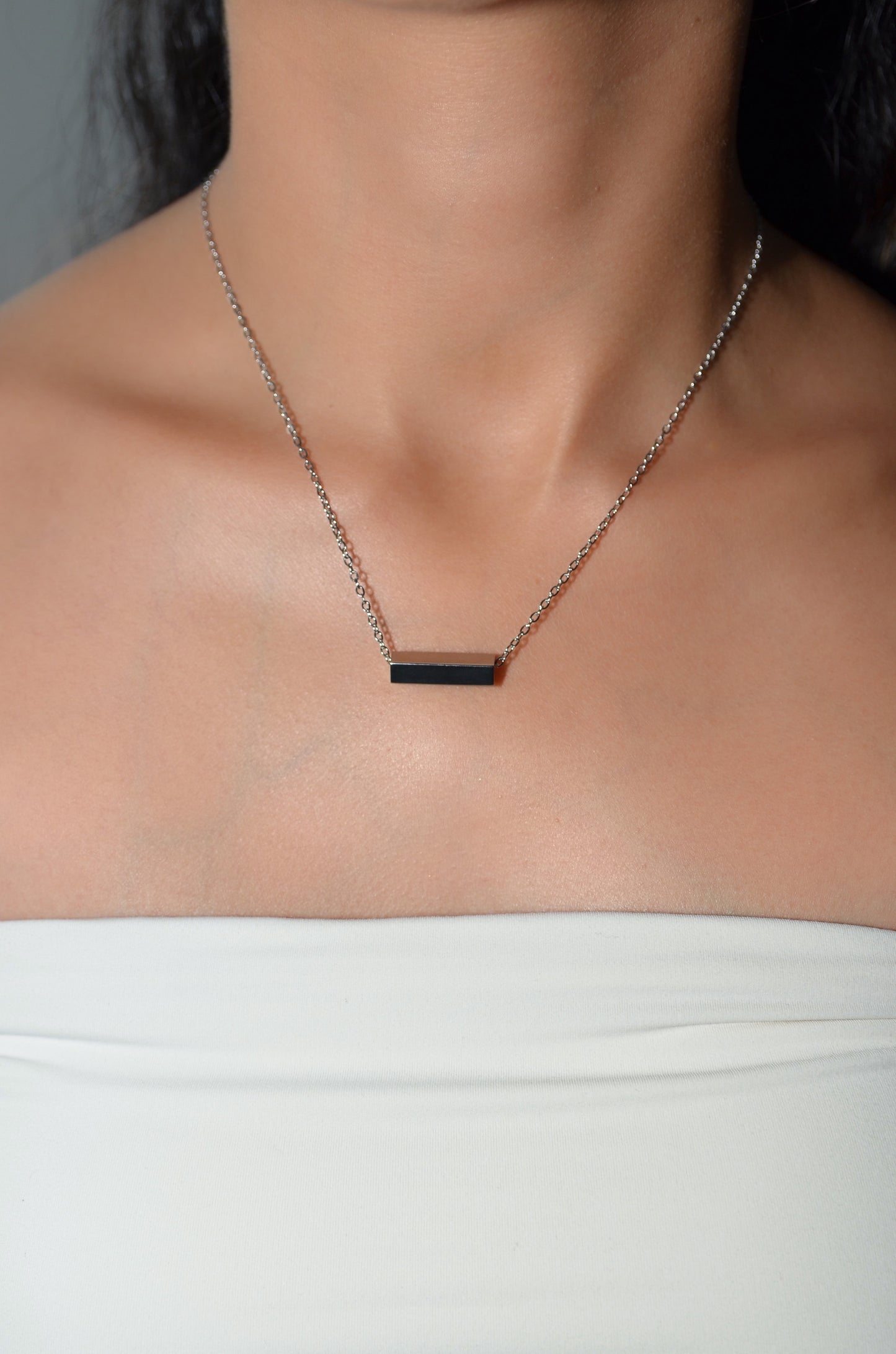 Custom Mini Bar Necklace- Personalize Up to 4 Sides