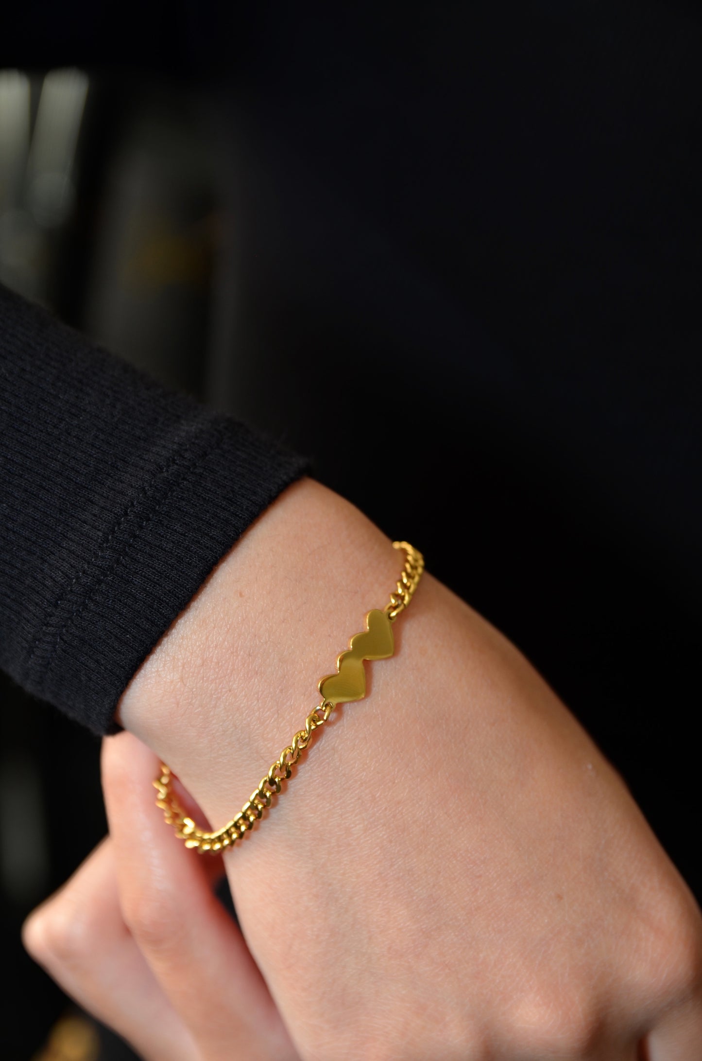 Custom Initial Heart Bracelet