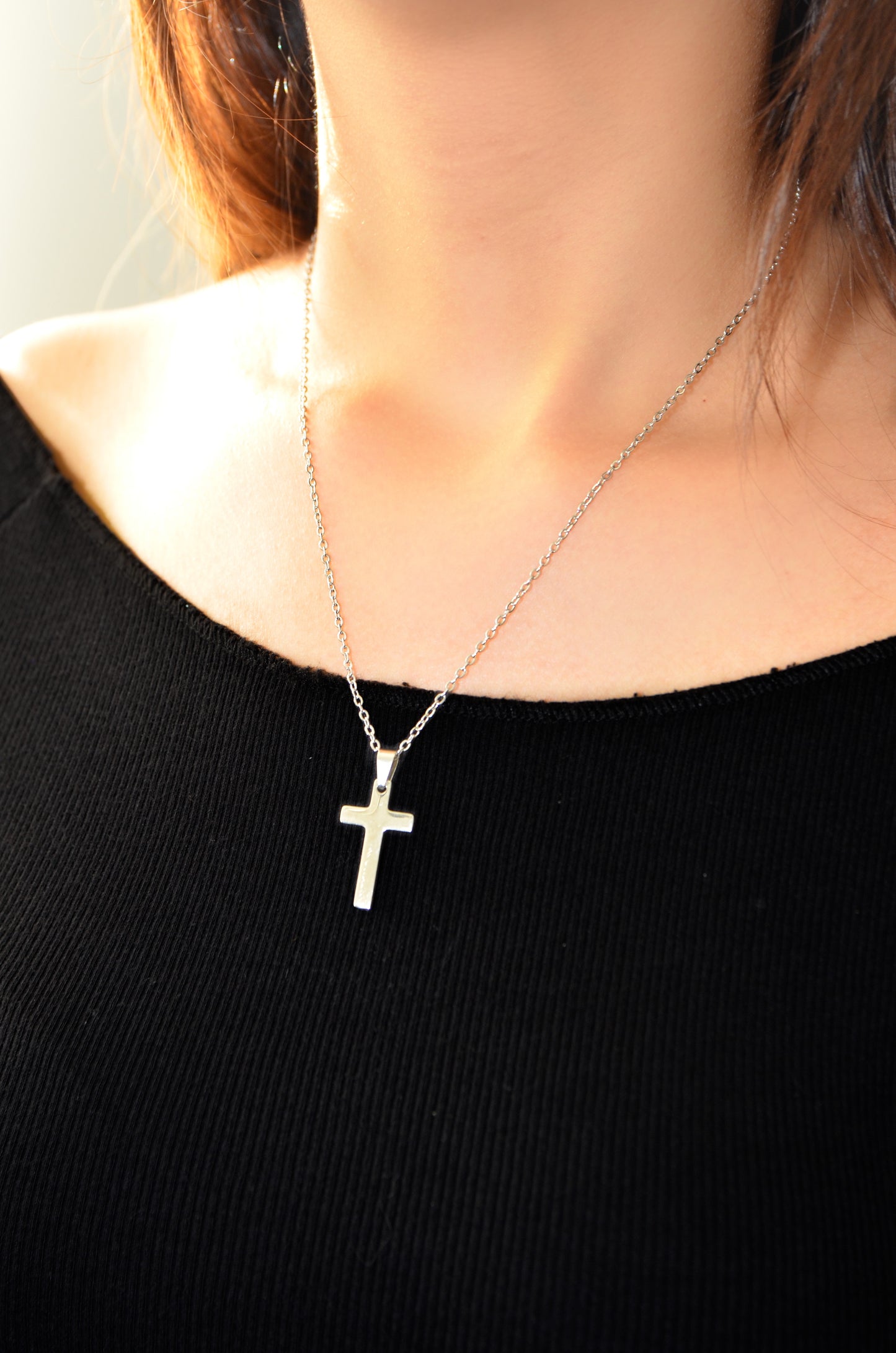 Custom Cross Necklace-Text