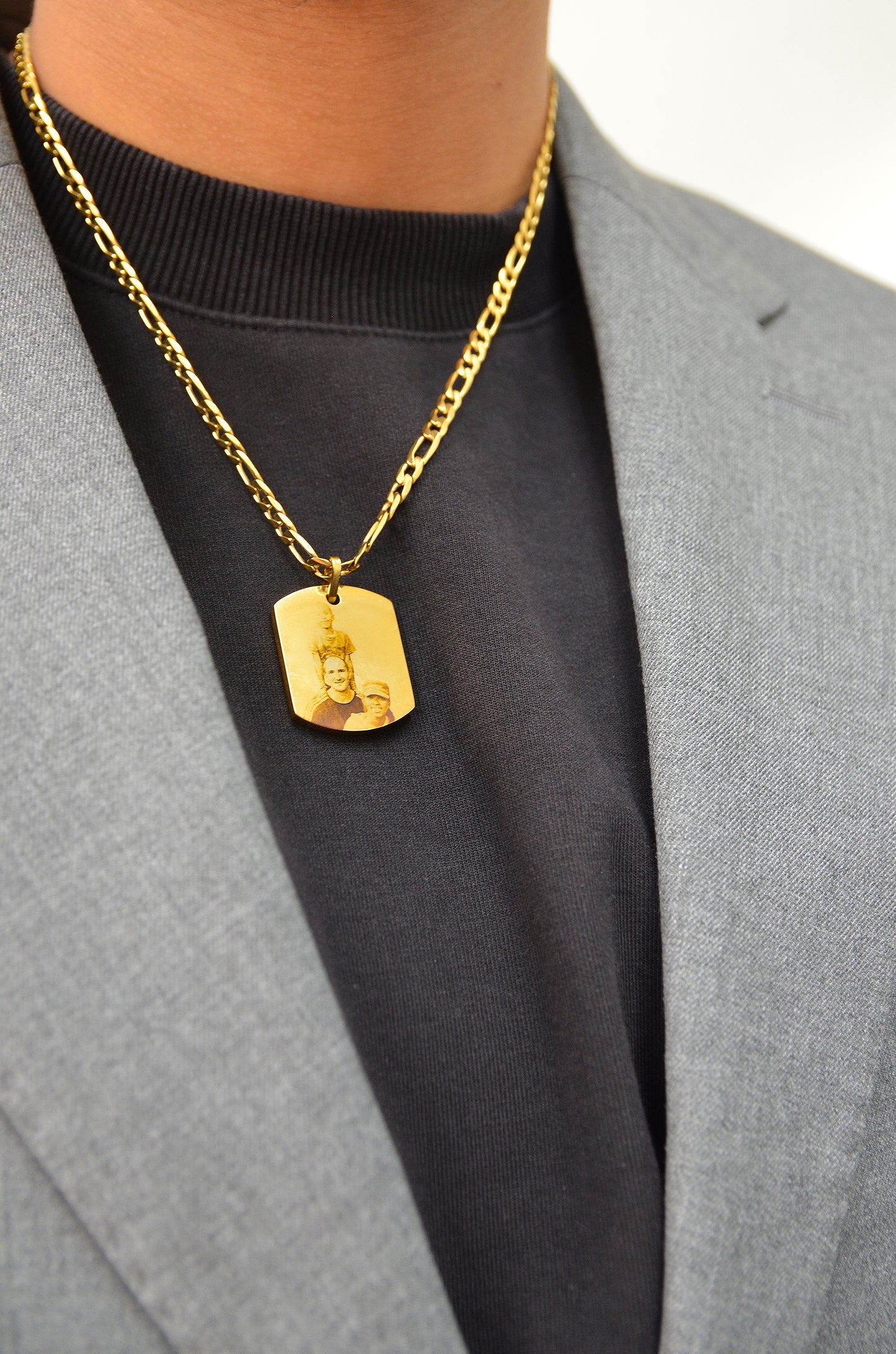 Men's Custom Pendant Necklace - Photo
