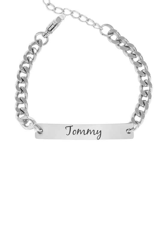 Custom Children's Bar Bracelet-Text