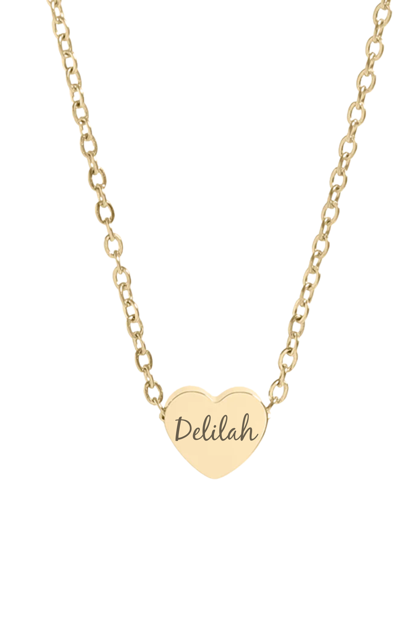 Custom Heart Necklace-Text