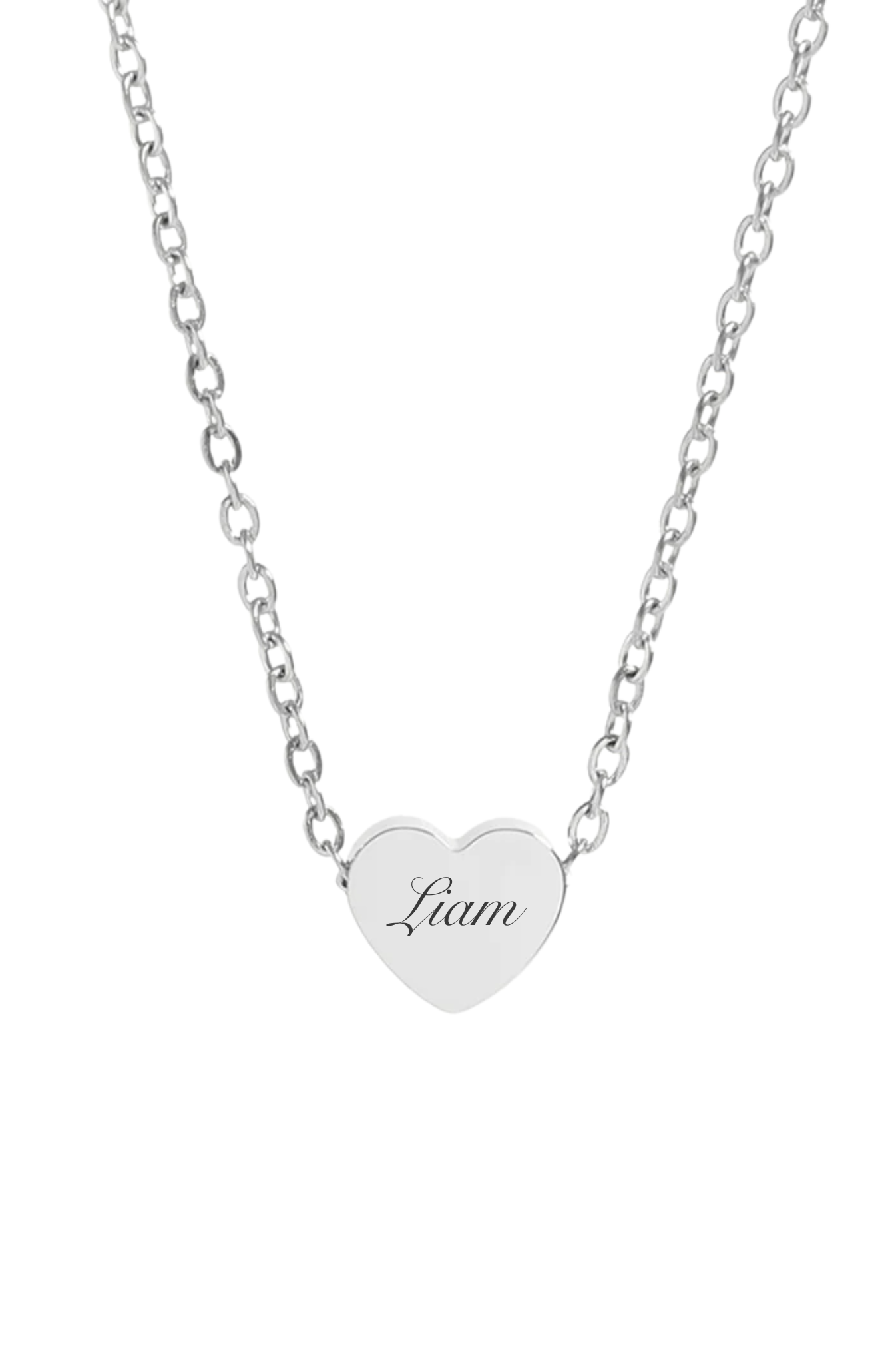 Custom Heart Necklace-Text
