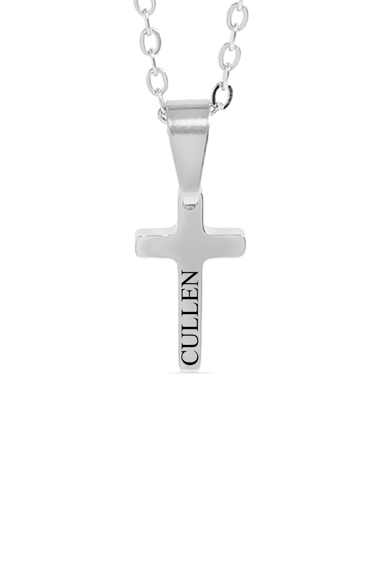 Custom Cross Necklace-Text