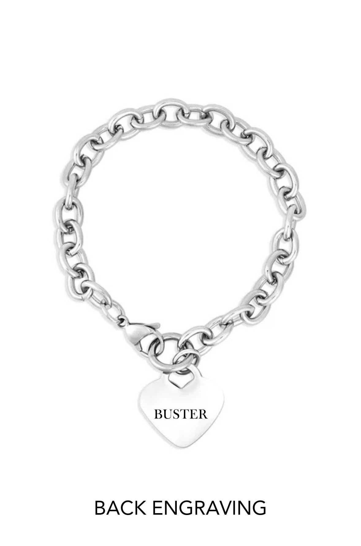 Custom Silver Heart Bracelet/Anklet- Pet
