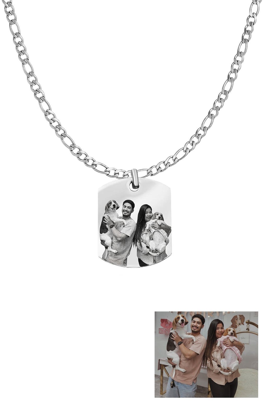 Men's Custom Pendant Necklace - Photo
