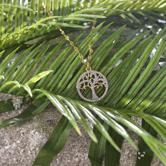 Tree Of Life Necklace Gold-Silver