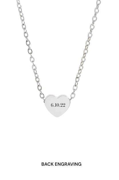 Custom Heart Necklace - Photo