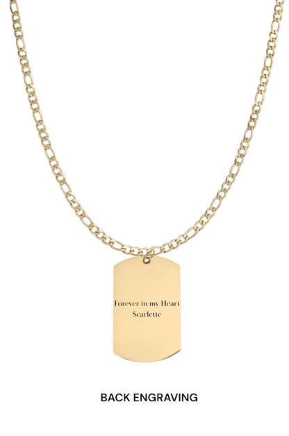 Men's Custom Photo Pendant Necklace - Pet