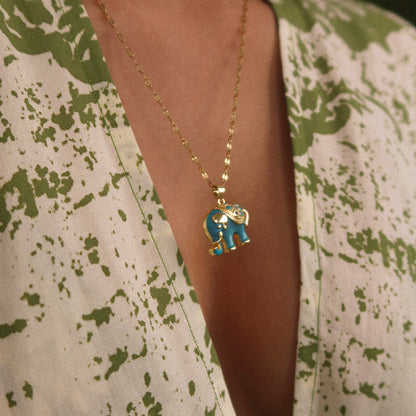 Good Fortune Elephant Necklace