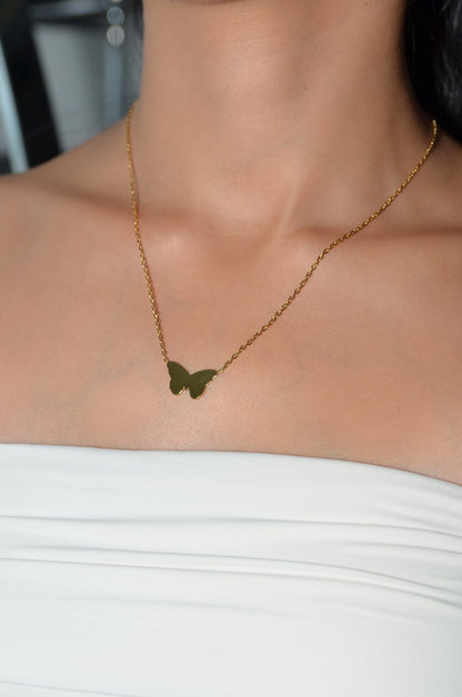 Custom Butterfly Necklace- Text
