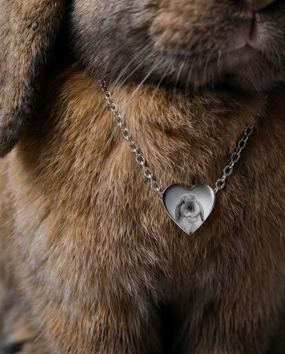 CUSTOM PET FACE HEART NECKLACE