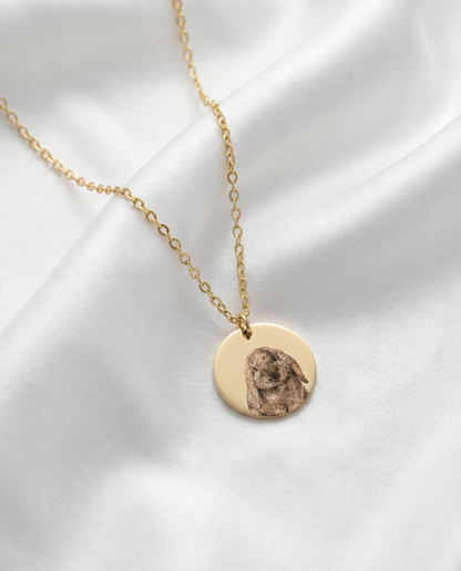 CUSTOM PET FACE COIN NECKLACE