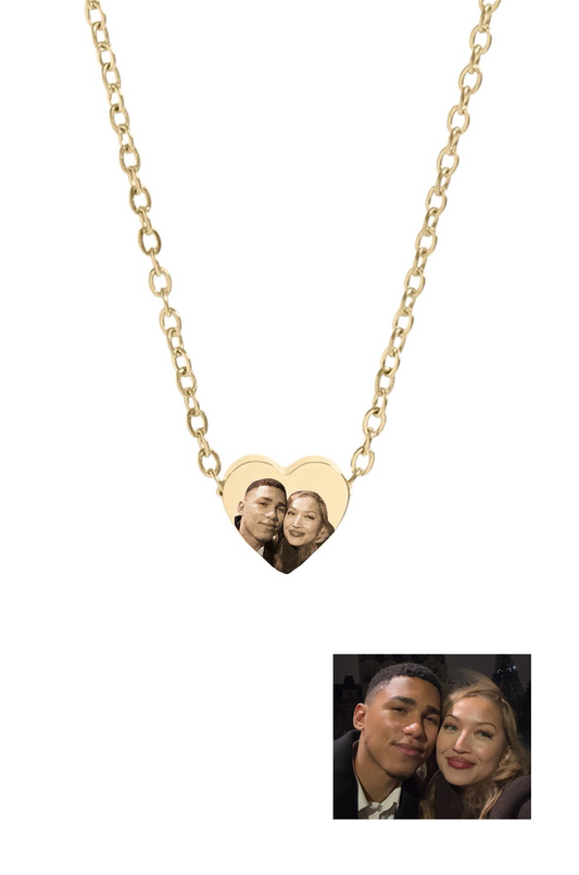 Custom Heart Necklace - Photo