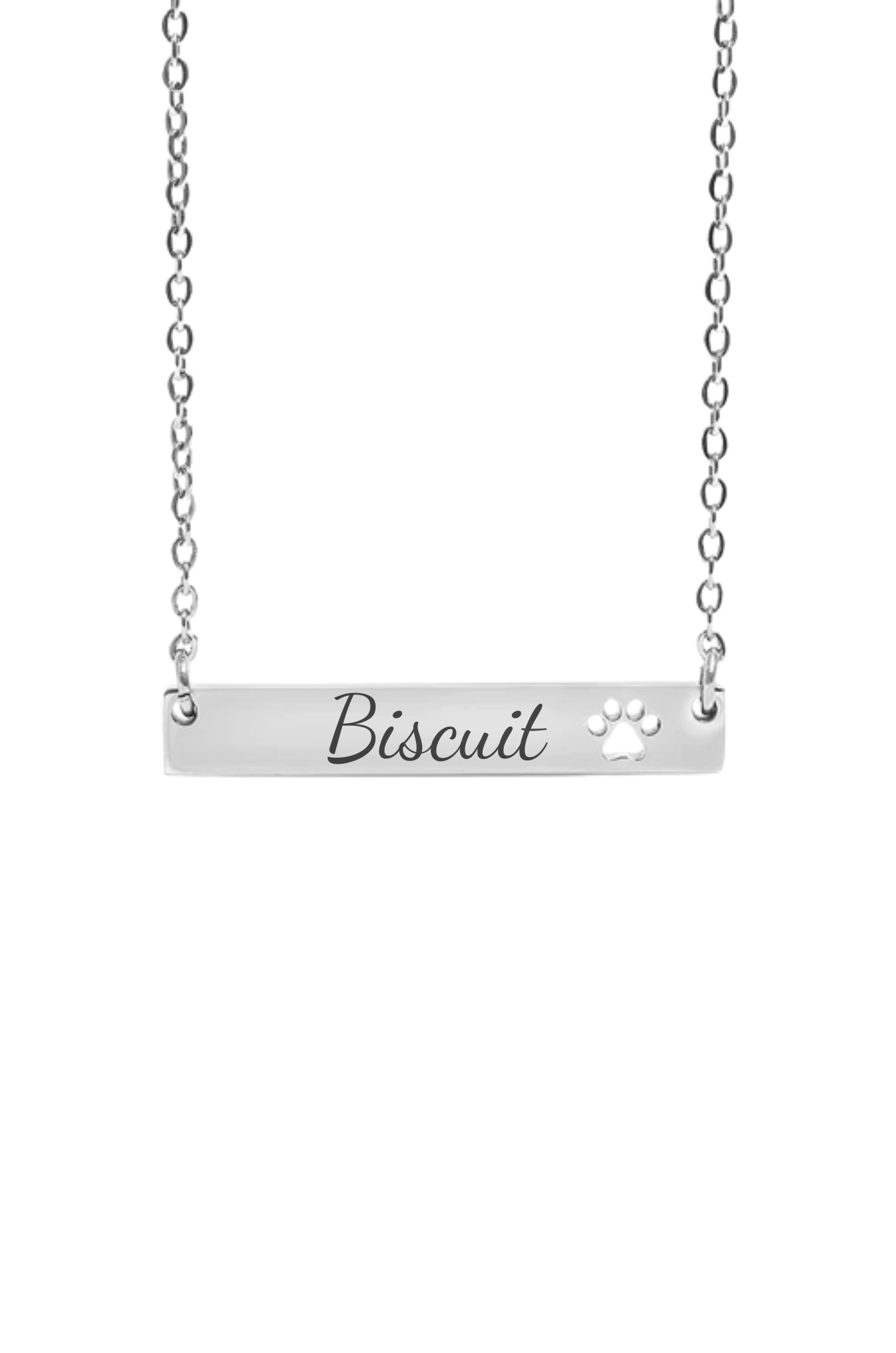 Paw Print Cutout Necklace-Pet