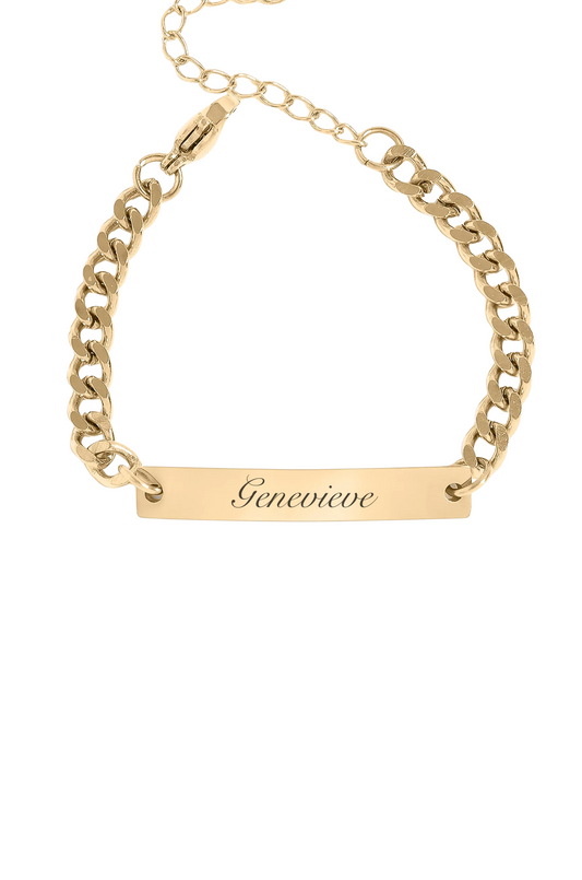 Custom Children's Bar Bracelet-Text