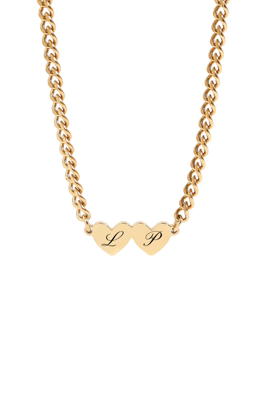 Custom Initial Heart Necklace