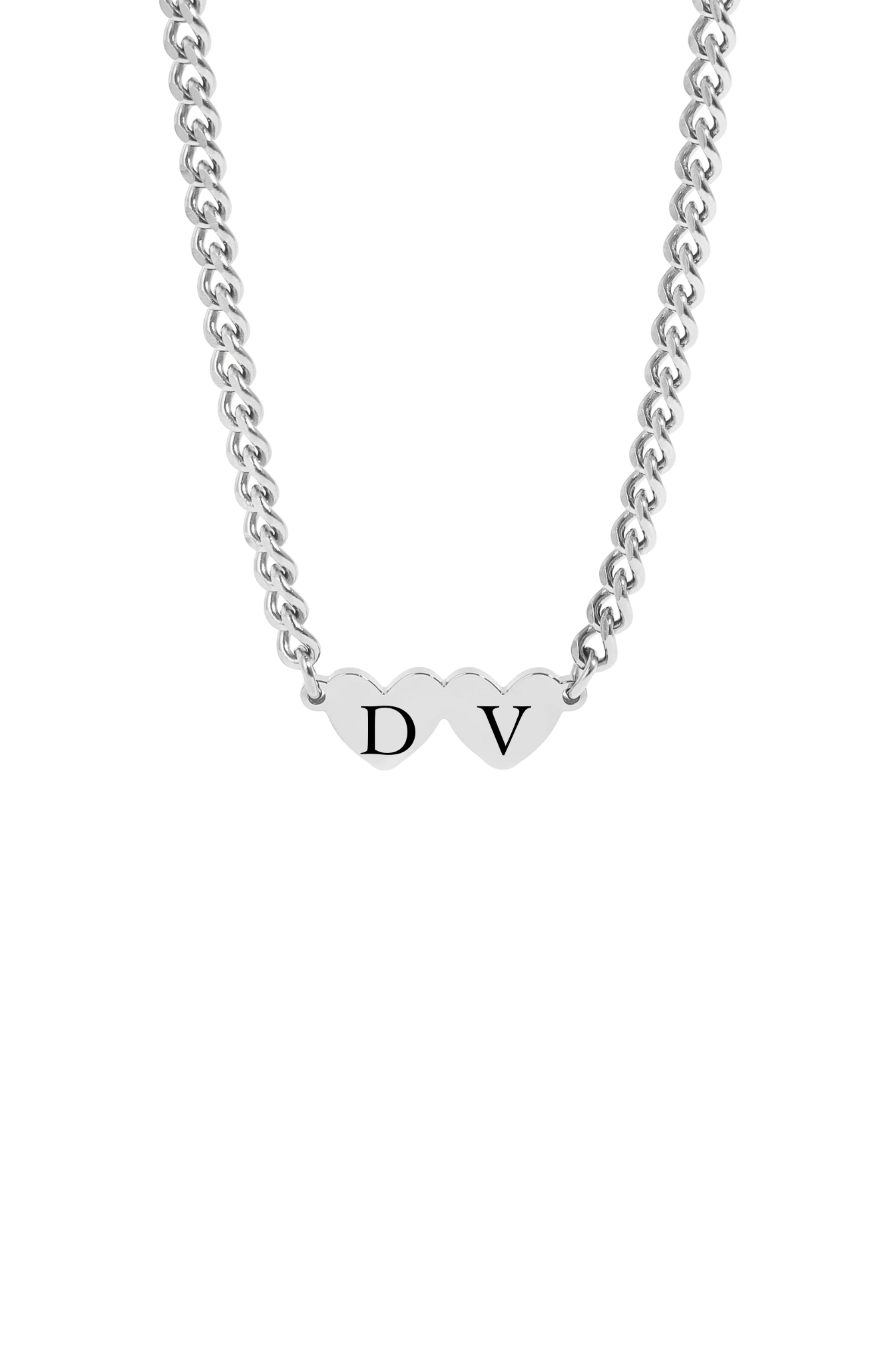 Custom Initial Heart Necklace