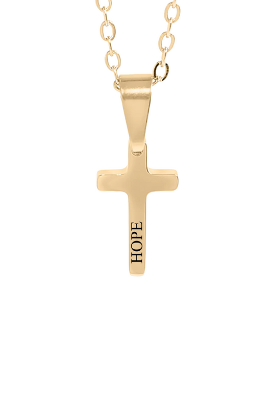 Custom Cross Necklace-Text