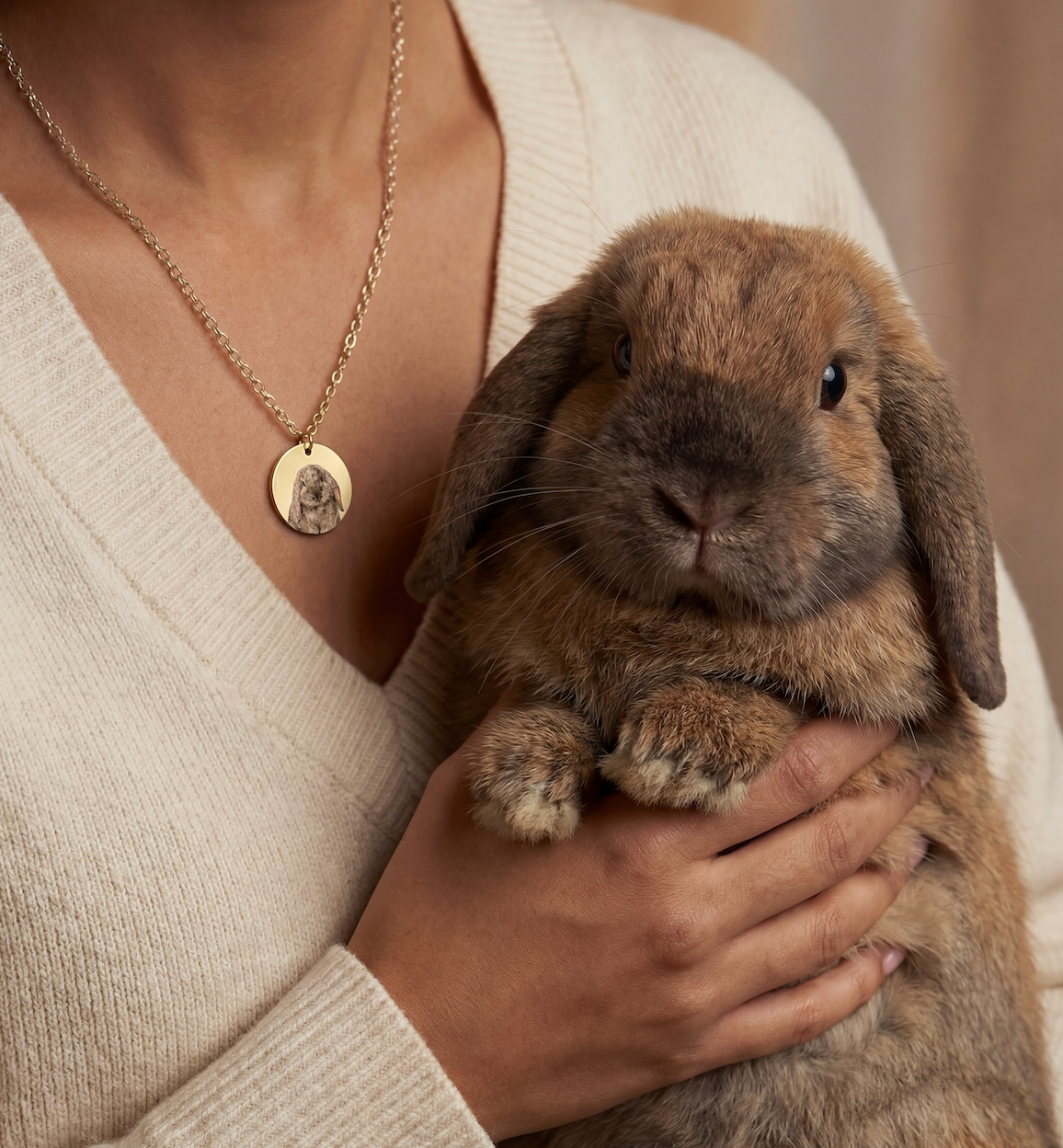 CUSTOM PET FACE COIN NECKLACE